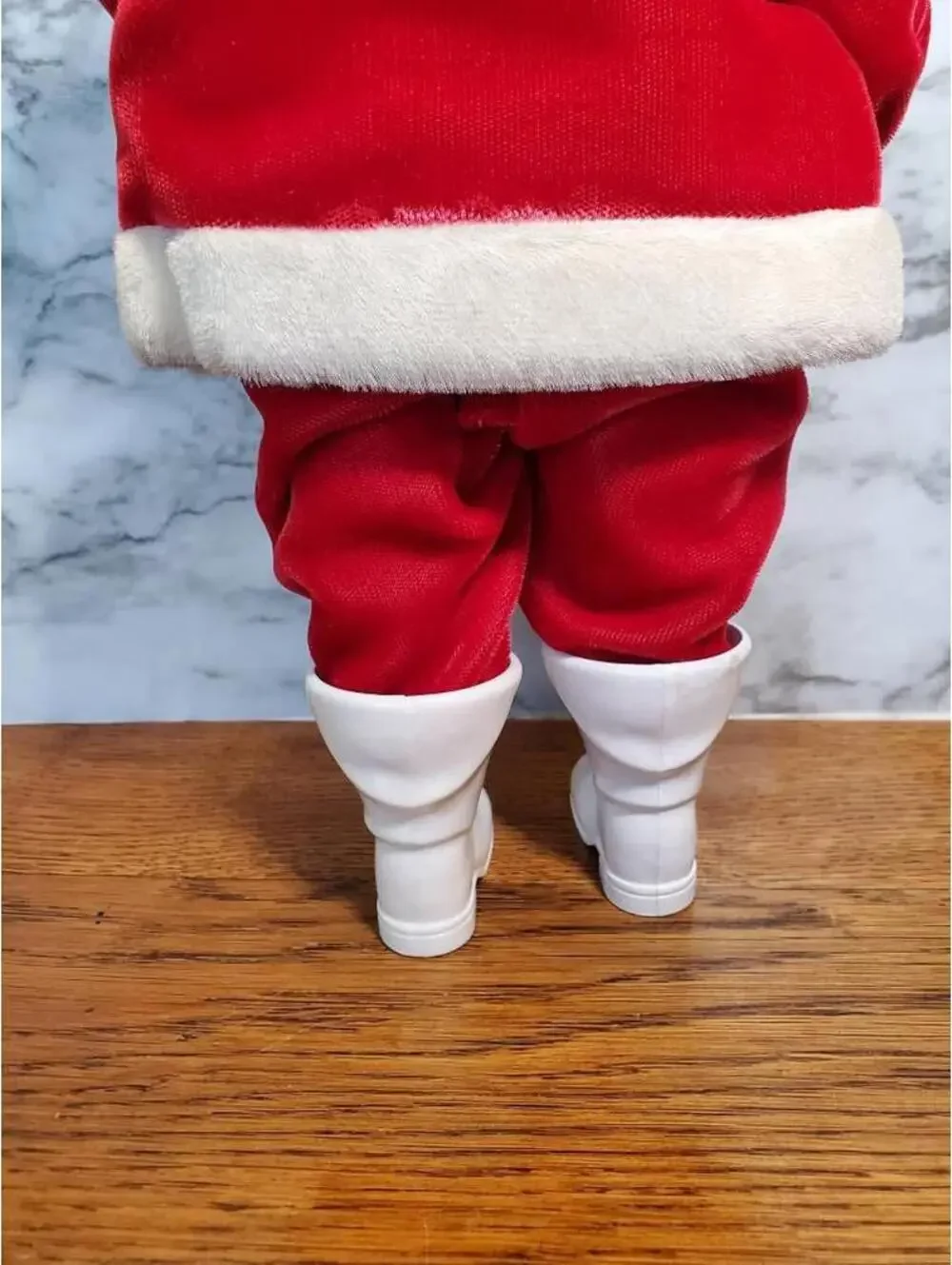 Antique Santa, Vintage Red velvet suit doll, 15